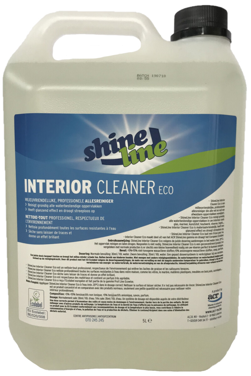 SHINELINE INTERIOR CLEANER ECO - 5 lt
